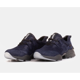 Marco Shoes Sportowe trampki z wysokiej jakości zamszu naturalnego niebieskie 4