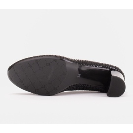 Gładkie i komfortowe czółenka czarne Marco Shoes 7
