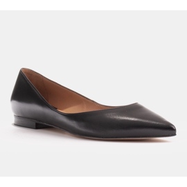 Marco Shoes Baleriny damskie z niskimi bokami czarne 1