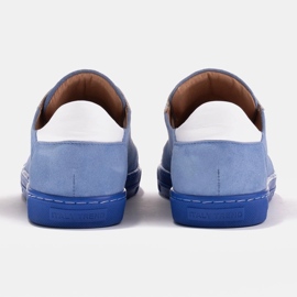 Marco Shoes Sportowe trampki z wysokiej jakości zamszu naturalnego niebieskie 3