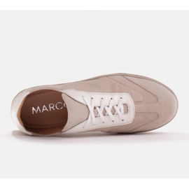 Marco Shoes Sportowe trampki z wysokiej jakości zamszu naturalnego beżowy 5