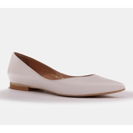 Marco Shoes Baleriny damskie z niskimi bokami białe wielokolorowe 1