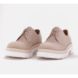 Marco Shoes Półbuty Angelina z podeszwą w kolorze biało-beżowym 5