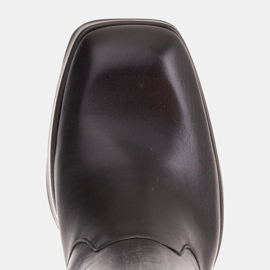 Marco Shoes Botki na platformie z gumą w cholewce czarne 7