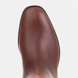 Marco Shoes Sztyblety Sofi z gumą w cholewce brązowe 7