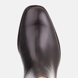 Marco Shoes Sztyblety Sofi z gumą w cholewce czarne 4