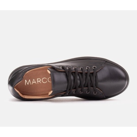 Marco Shoes Sportowe trampki na grubym spodzie czarne 6