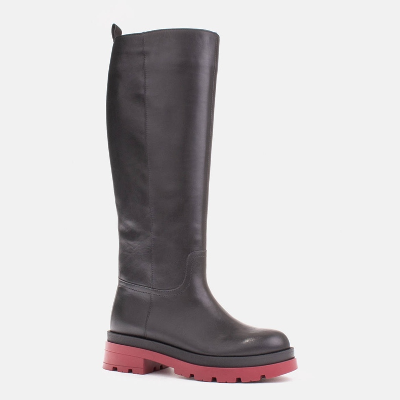 Marco Shoes Kozaki na traperze z regularną cholewką czarne 1