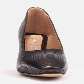 Marco Shoes Czółenka z naturalnej skóry czarne 4