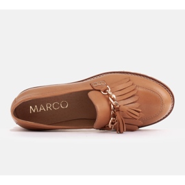 Marco Shoes Mokasyny ze złotym łańcuchem na lekkiej podeszwie beżowy 6