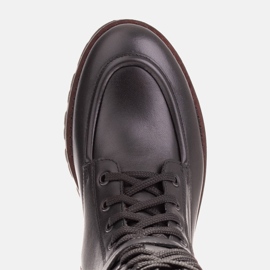 Marco Shoes Trapery z licowej skóry naturalnej czarne 5
