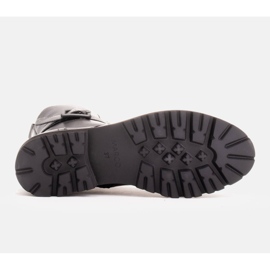 Marco Shoes Trapery z licowej skóry naturalnej czarne 6