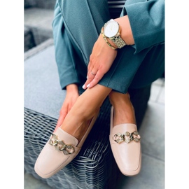 Mokasyny damskie Mallow Khaki beżowy 2