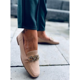 Mokasyny damskie Mallow Khaki beżowy 1