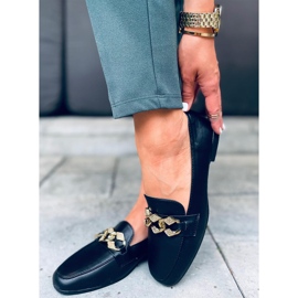 Mokasyny damskie Mallow Black czarne 2