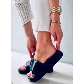 Klapki damskie Atissa Black czarne 2