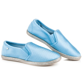 Balada Espadryle Slip On niebieskie 1