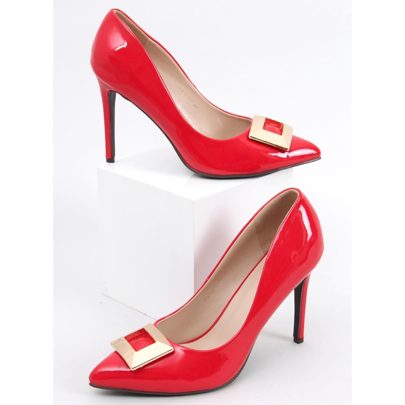 Szpilki lakierowane Margaret Red czerwone 1