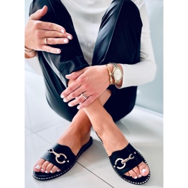 Klapki damskie Kettle Black czarne 1