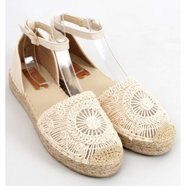 Espadryle ażurowe Jasmine Beige beżowy 1