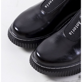 Czarne półbuty na platformie Siddons 1