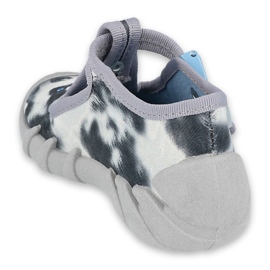 Befado obuwie dziecięce  110P417 białe czarne szare 2