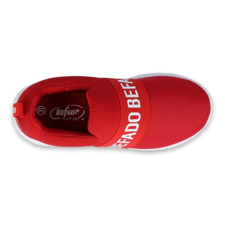Befado obuwie dziecięce  516X081 białe czerwone 3