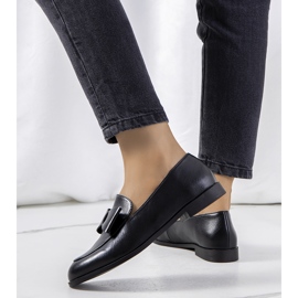 Czarne damskie półbuty Hoge 2