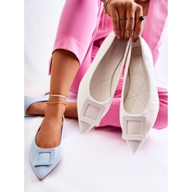 WS1 Baleriny Z Ozdobą W Szpic Białe Simone 1