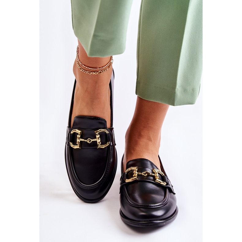 WS1 Damskie Mokasyny Czarne Coriso 1