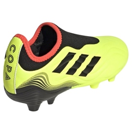 Buty piłkarskie adidas Copa Sense.3 Ll Fg Jr GZ1383 żółte żółcie 5