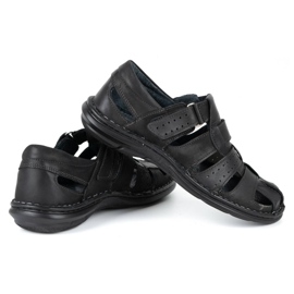 Olivier Sandały męskie 467 czarne 4