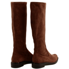 Caprice Kozaki Damskie Stretch 25512-29 316 Dk Cognac Stre brązowe 3