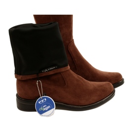 Caprice Kozaki Damskie Stretch 25512-29 316 Dk Cognac Stre brązowe 5
