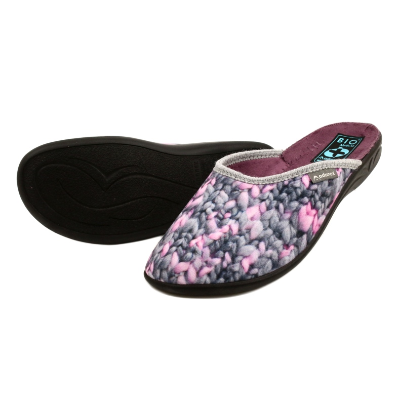 Kapcie Z Motywem Adanex Aloe Vera 27769 szare 3