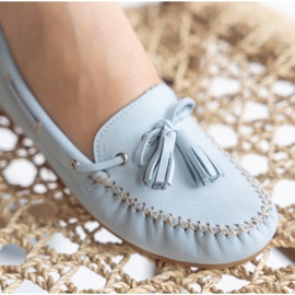 Marco Shoes Mokasyny z elastyczną podeszwą niebieskie 11