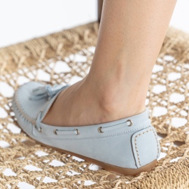 Marco Shoes Mokasyny z elastyczną podeszwą niebieskie 2