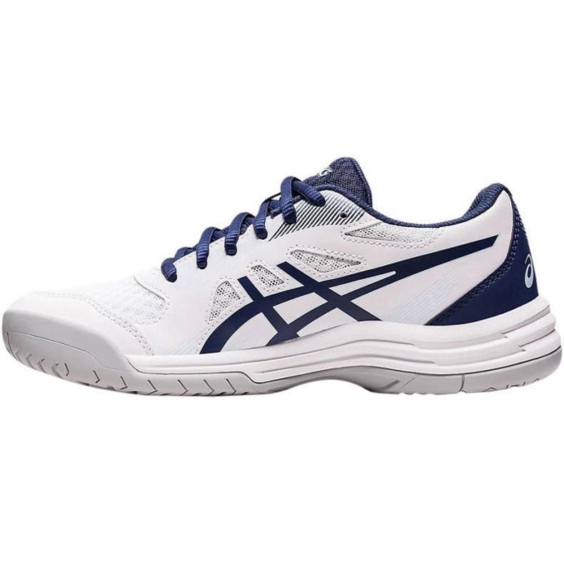 Buty do siatkówki Asics Upcourt 5 W 1072A088 100 białe granatowe 1