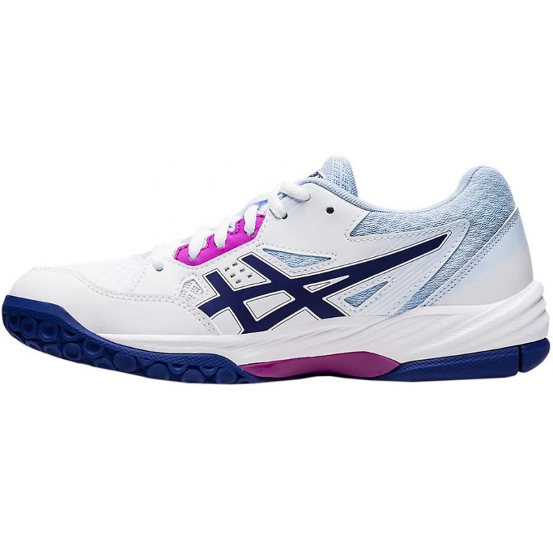 Buty halowe Asics Gel-Task 3 EL-Task 3 W 1072A082 101 białe 1