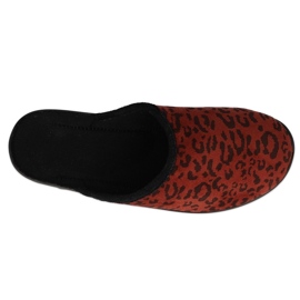 Befado kolorowe obuwie damskie 235D182 czarne czerwone 2