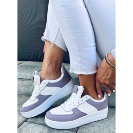 Buty sportowe damskie Zetto Purple białe fioletowe 4