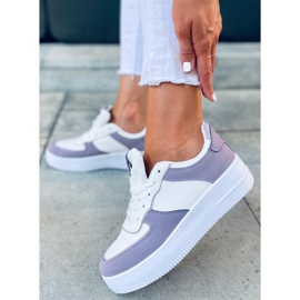 Buty sportowe damskie Zetto Purple białe fioletowe 5