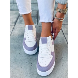 Buty sportowe damskie Zetto Purple białe fioletowe 1