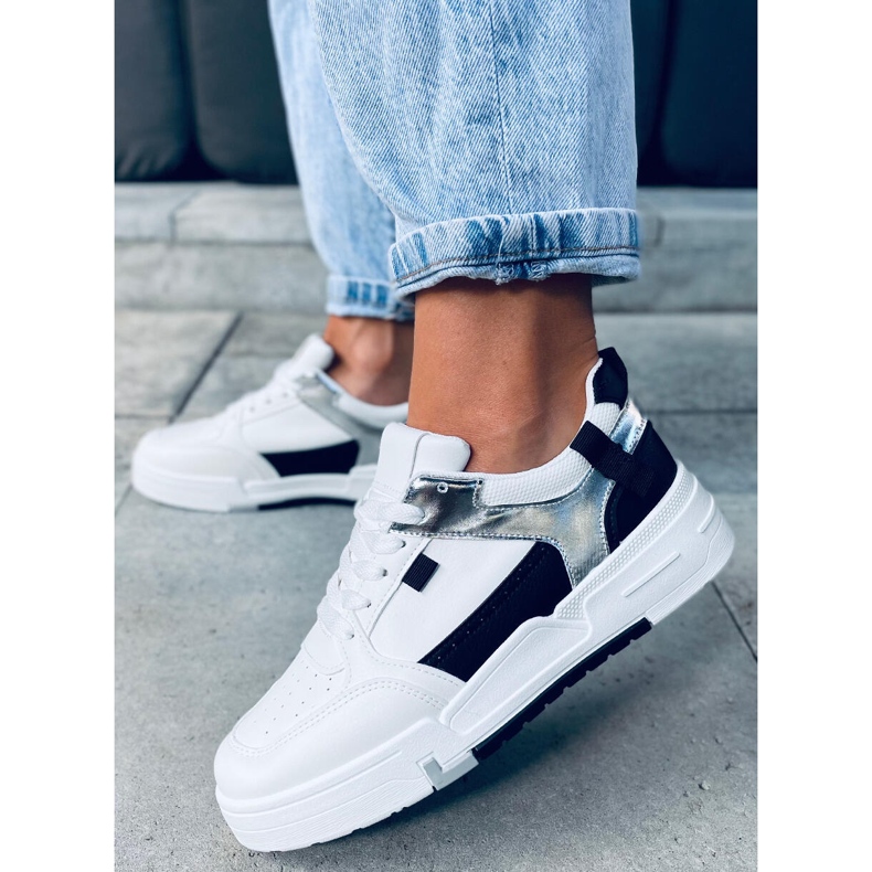 Buty sportowe Cruz Black białe czarne srebrny 1