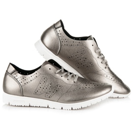 Srebrne Tenisówki szare 1