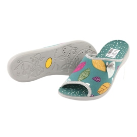 Befado obuwie damskie pu 254D103 zielone 3