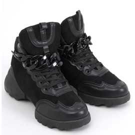 Buty sportowe z odpinanym łańcuchem Peri Black czarne 2