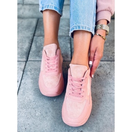 Buty sportowe pastelowe Dalla Pink różowe 4