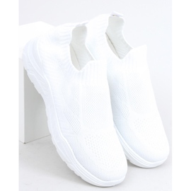 Buty sportowe skarpetkowe Vien White białe 2