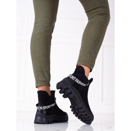 W. Potocki Czarne zamszowe workery Potocki 2